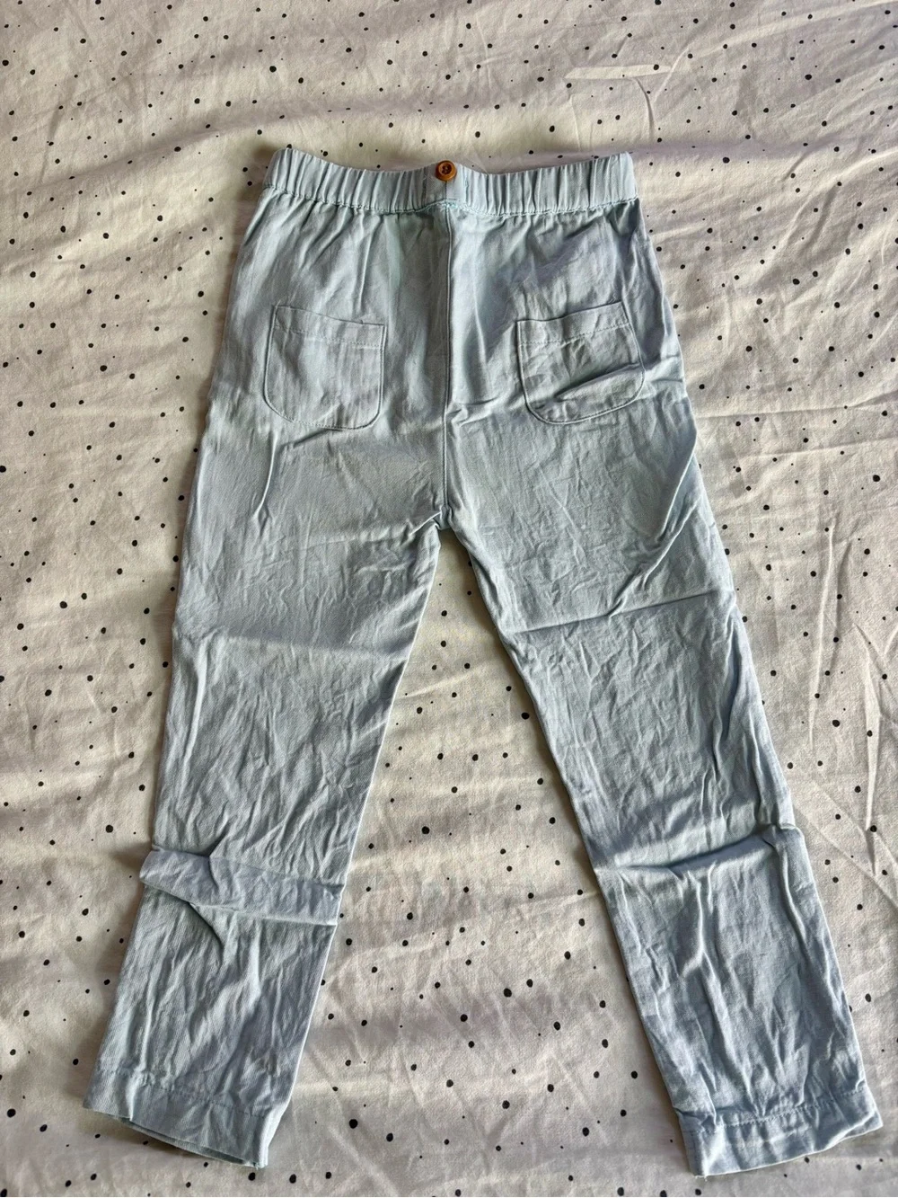 Boys Cotton Suit in Light Blue with Floral Lining